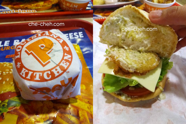 Shrimp Cheese Burger @ Popeyes, Noi Bai International Airport